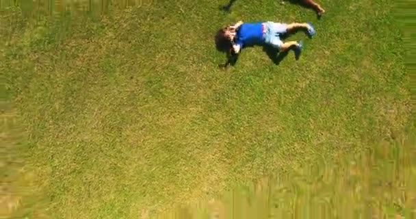 Les enfants s'amusent dans le parc — Video