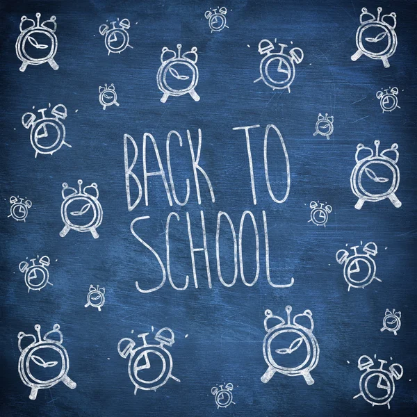 Back to school doodle message — Stock Photo, Image