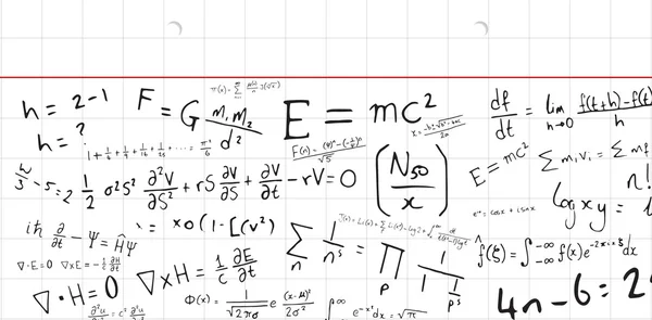 Matematik doodle tecken — Stockfoto