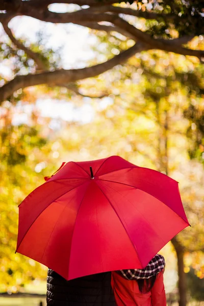 Coppia con ombrello — Foto Stock