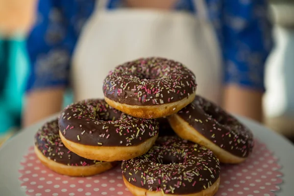 Close-up de donuts tentadores — Fotografia de Stock