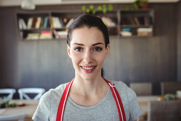 Female baker smiling — Stock Photo, Image