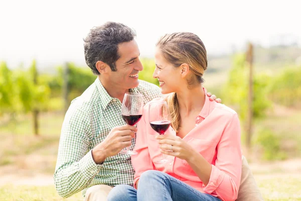 Opiekania kilka kieliszków wina — Zdjęcie stockowe