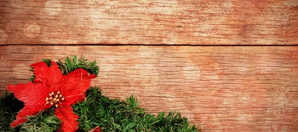 Wreath with christmas decoration — Stock Photo, Image