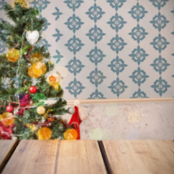 Casa en Navidad tiempo — Foto de Stock