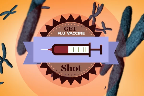 Bestrijding van de griep-ontwerp — Stockfoto