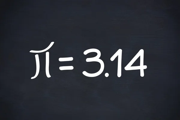 Mathematical symbol pi on black background — Stock Photo, Image