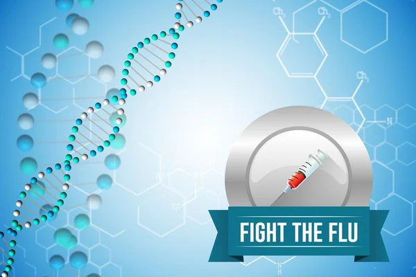 Lucha contra el diseño de la gripe — Foto de Stock