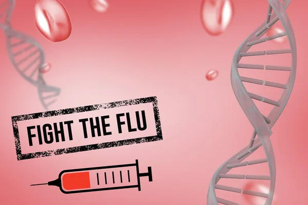 Lucha contra el diseño de la gripe — Foto de Stock