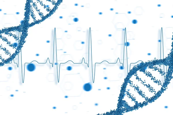 Blue DNA graphic design — Stock Photo, Image