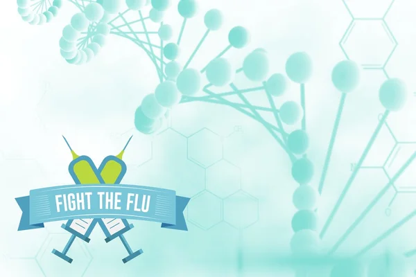 Fight the flu design — Stock Photo, Image