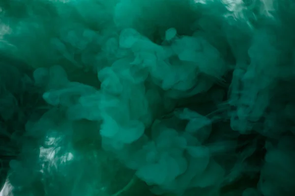白い背景に粉末爆弾発破の活気のある明るい緑色の粒子の爆発 カラーパウダームーブメントコンセプト — ストック写真