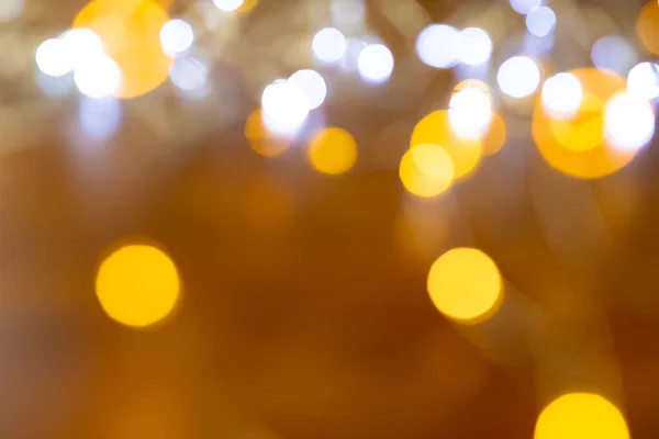 Composizione Bokeh Macchie Luce Bianca Gialla Sfondo Sfocato Natale Tradizione — Foto Stock