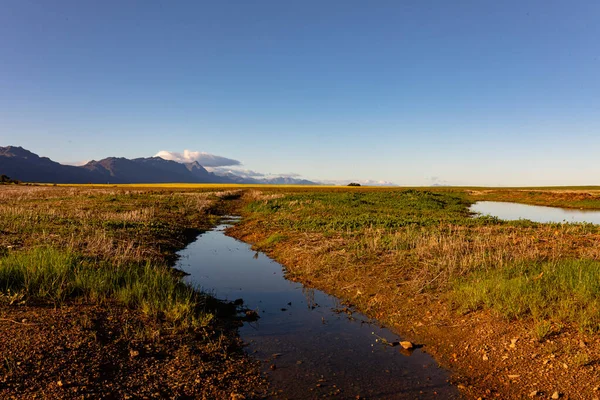 Vue Générale Paysage Campagne Avec Ciel Sans Nuages Environnement Durabilité — Photo