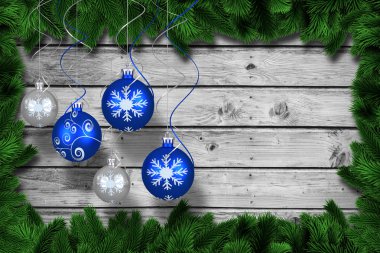 digital hanging christmas bauble decoration clipart