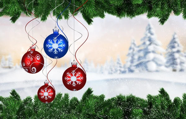 Digitale appeso Natale bauble decorazione — Foto Stock