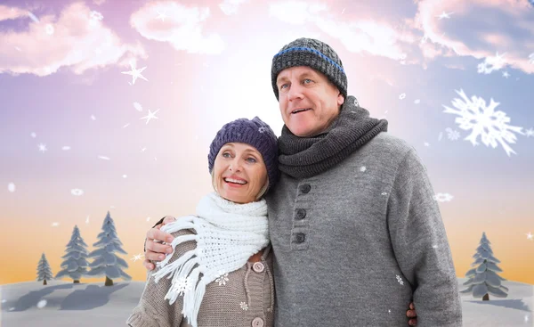 Mature couple d'hiver — Photo