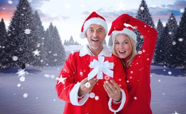 Festive couple — Stock Photo, Image