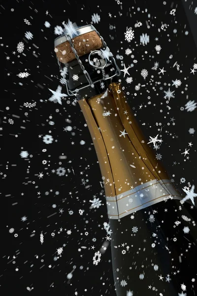 Top of champagne bottle — Stock Photo, Image