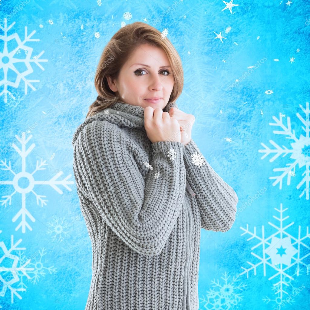 Pretty girl in jumper Stock Photo by ©Wavebreakmedia 53898909