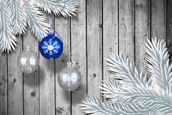 Digital pendurado Natal bauble decoração — Fotografia de Stock
