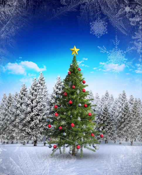 Immagine composita dell'albero di Natale — Foto Stock