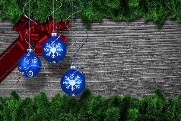 Digital hanging christmas bauble decoration — Stock Photo, Image