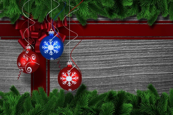 Decoración colgante digital de Navidad bauble — Foto de Stock