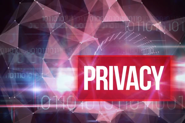 Privacidade contra o design de tecnologia azul — Fotografia de Stock