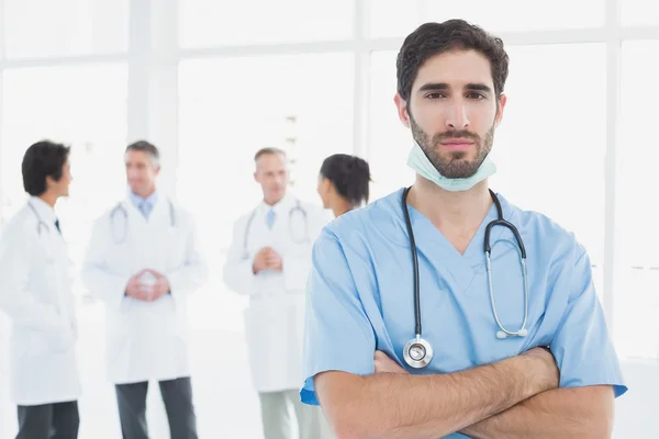 Serious doctor looking at camera — Stock Photo, Image