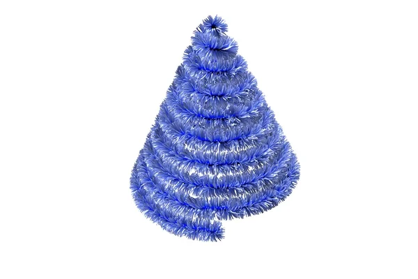 Tinsel Noel ağacı şeklinde — Stok fotoğraf