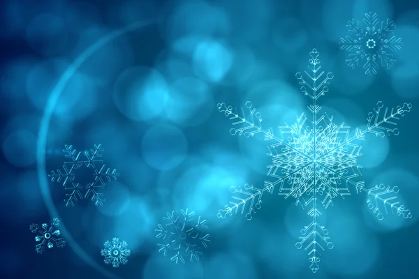 Blue snow flake pattern design — Stock Photo, Image