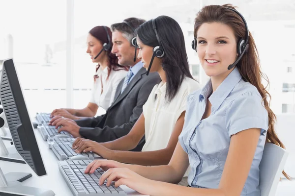 Employee's typing on their computers — Stock Photo, Image