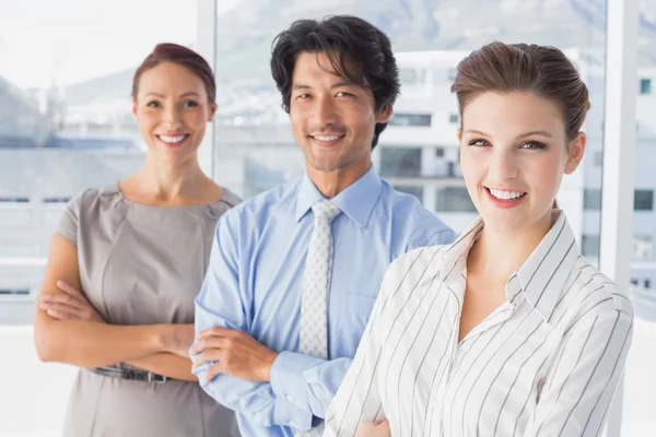 Business team standing all together — Stock Photo, Image