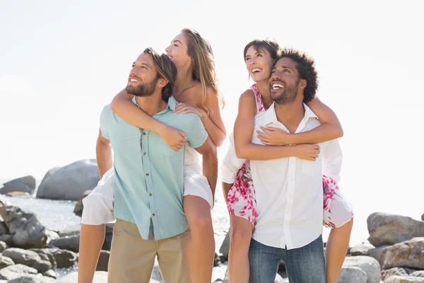 Gorgeous friends having fun together — Stock Photo, Image