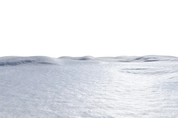 Digitally generated white snowy landscape — Stock Photo, Image