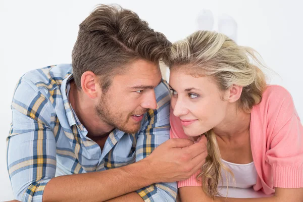 Romantic young couple looking at each other — Stock Photo, Image