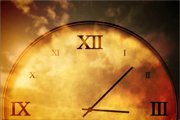 Romen rakamıyla saat dijital olarak oluşturulan — Stok fotoğraf