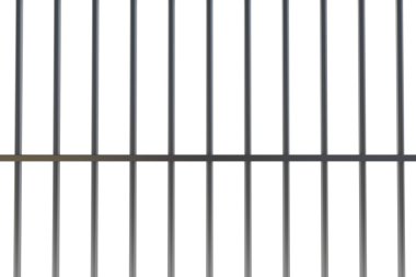 Digitally generated metal prison bars clipart