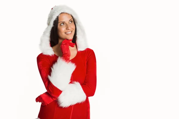 Vrouw dragen van Kerstmis stijl kleding — Stockfoto