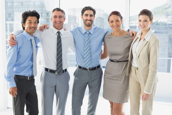 Employee's smiling for the camera — Stock Photo, Image