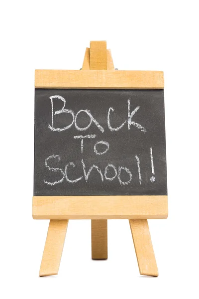 Voltar para a escola escrito em quadro-negro — Fotografia de Stock