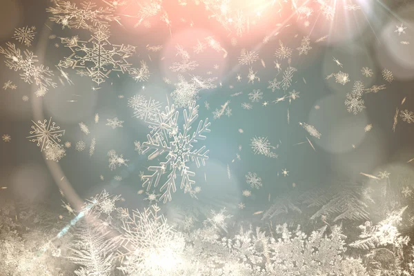 Cream snow flake pattern design — Stock Photo, Image