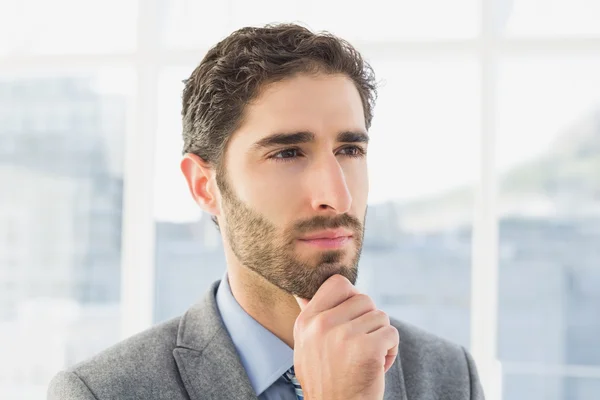 Businessman thinking about his work — Stock Photo, Image