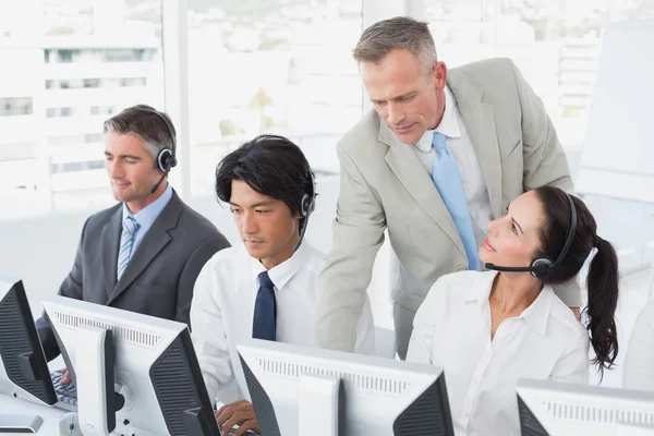 Employee's typing on their computers — Stock Photo, Image