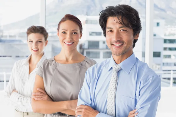 Business team standing all together — Stock Photo, Image