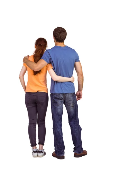 Couple with backs to camera — Stock Photo, Image