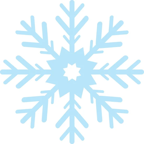 Digitally generated blue snow flake — Stock Photo, Image