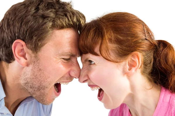 Couple arguing with each other — Stock Photo, Image