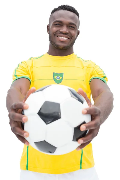 Portret van Braziliaans voetballer — Stockfoto